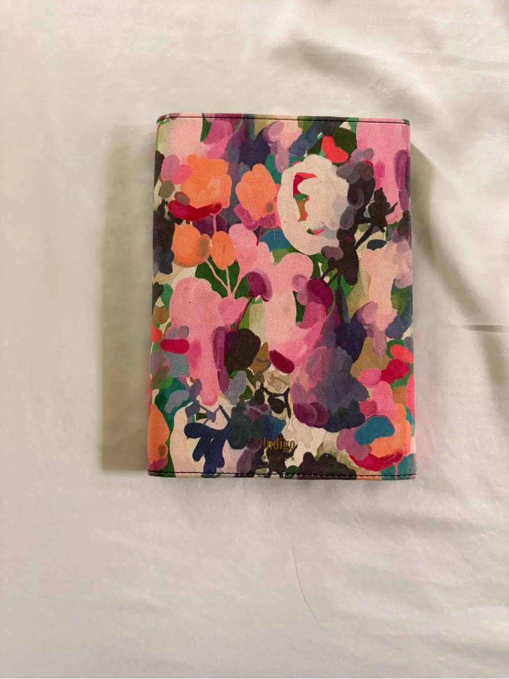 Floral Print Pink Felt Journal